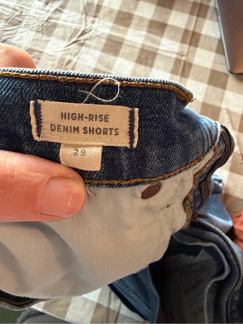 Madewell Light Blue Denim Cutoff Shorts - Picture 2 of 3